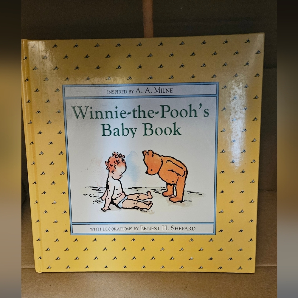 Classic Winnie-the-Pooh Yellow Baby Book